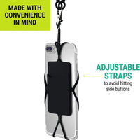 Buy Cell Phone Lanyard-Universal Neck PhoneHolder w/Card Pocket Neck Strap AccessoriesSmartphone - PHONE LANYARD at Caseles-Black, 