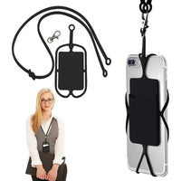 Buy Cell Phone Lanyard-Universal Neck PhoneHolder w/Card Pocket Neck Strap AccessoriesSmartphone - PHONE LANYARD at Caseles-Black, 