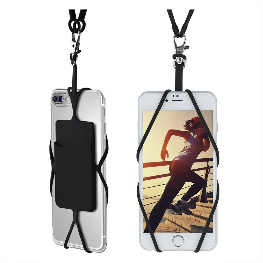 Buy Cell Phone Lanyard-Universal Neck PhoneHolder w/Card Pocket Neck Strap AccessoriesSmartphone - PHONE LANYARD at Caseles-Black, 