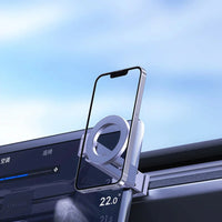 Buy 360° Rotating Magnetic Car Phone Holder, Retractable Mount for iPhone & More - Portable Magnetic Phone Holder at Caseles-Silver, 