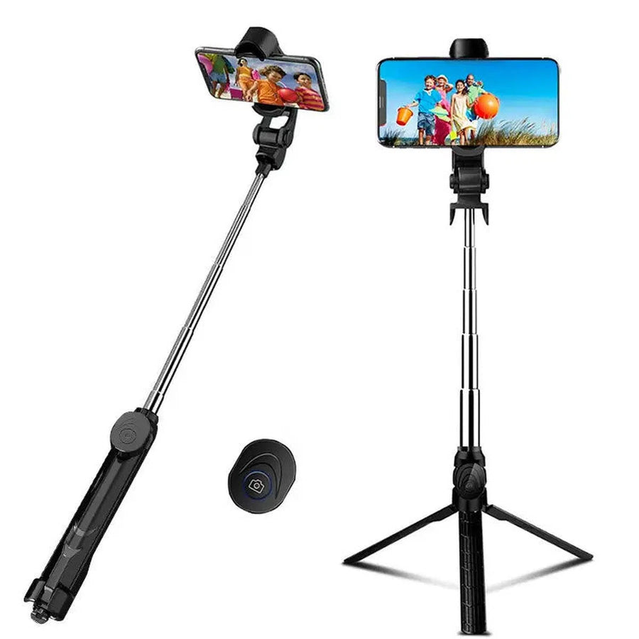 Buy Wireless Bluetooth Selfie Stick Tripod, Phone Holder with Wireless Remote Shutter for Smartphone - SELFIE STICK TRIPOD at Caseles-, 