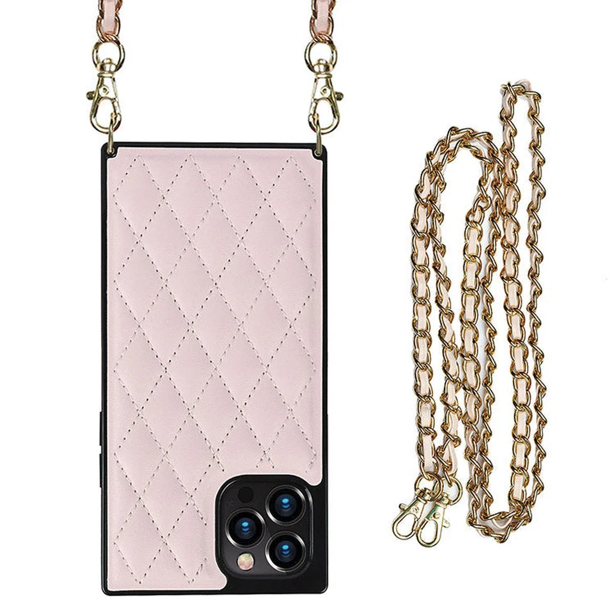 Buy Crossbody Leather Phone Case for Lady, with Detachable Adjustable Strap - SIRAN at Caseles-iPhone 16 Pro Max, Siran-Pink