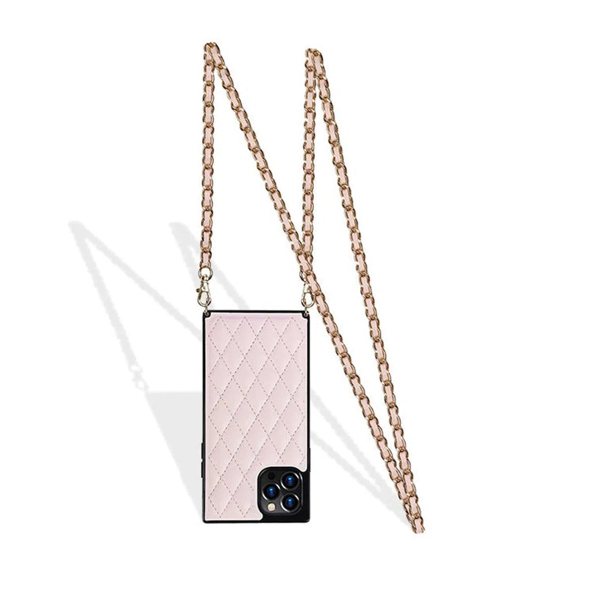 Buy Crossbody Leather Phone Case for Lady, with Detachable Adjustable Strap - SIRAN at Caseles-iPhone 16 Pro Max, Siran-Pink