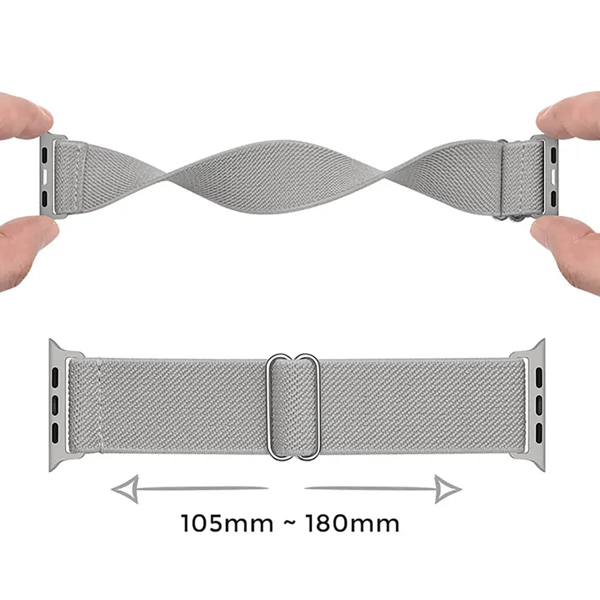 Buy Compatible with Apple Watch band Series 10/9/8/7/6/5/4/3/2/1/Ultra/SE, Men and Women, Adjustable Solo Loop Sport Elastic Watch Band Strap for Men Women - STRETCHY NYLON WATCH BAND at Caseles-38mm/40mm/41mm/42mm-Series10, SNBand-ArmyGreen