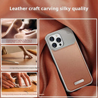 Buy Luxury Leather Metal Magnetic Aluminum Fragrance Phone Case For iphone -ZION at Caseles-iPhone 16 Pro Max, 